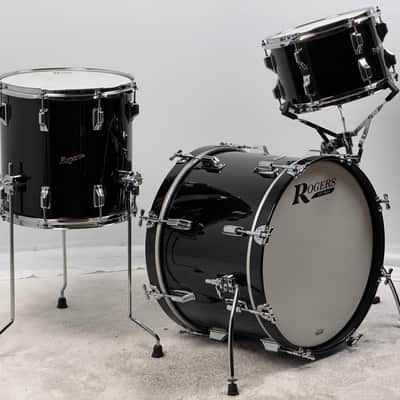 Rogers 20/12/14" Covington Series 2020 Drum Set - Black Lacquer image 3