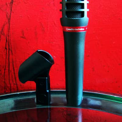 Vintage 1980's Audio-Technica ATM29HE dynamic hyper cardioid microphone Low Z w accessories # 2 image 11