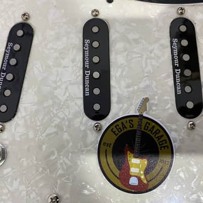 Prewired Strat Pickguard Loaded W/ Seymour Duncan SSL-1 Vintage Staggered Black | S-S-S Set | DHL Express Service included | image 3