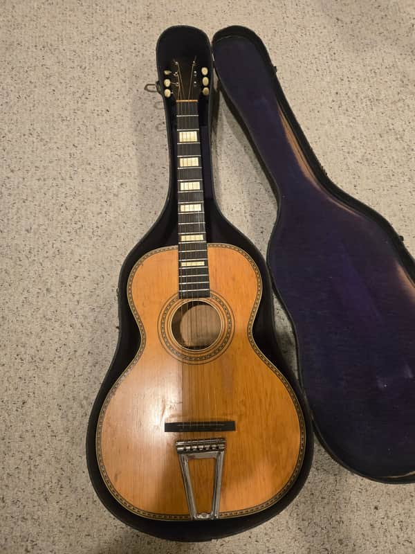 Parlor Guitar Flat top guitar Early 1900s - NATURAL image 1