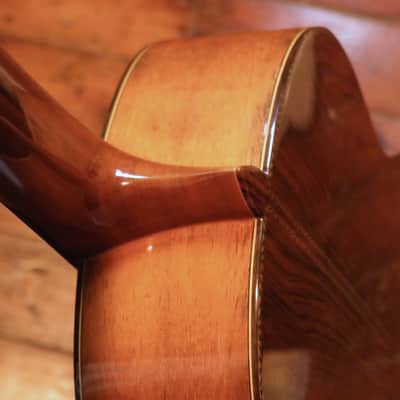 Solid Cedar + Brazilian Rosewood + Top Model From Suzuki Factory Japan + c.1978 + Nice Setup + Hard Case image 7