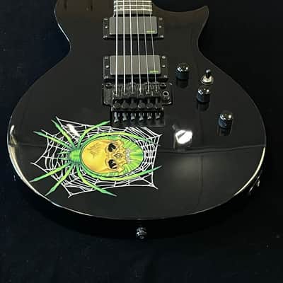 ESP LTD KH-3 Kirk Hammett Signature Spider - Black with Spider Graphic & Hard Case image 4