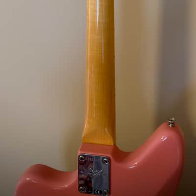 Fender Fender Custom Shop Jaguar - Time Machine (1966 Deluxe Closet Classic) 2023 - Nitro Tahitian Coral Body, Olympic White Headstock image 12
