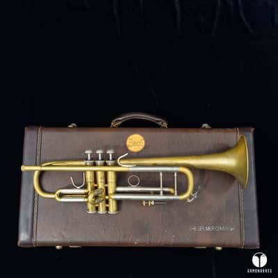Vincent Bach Stradivarius 43 raw brass ML trumpet mouthpiece case Gamonbrass image 3