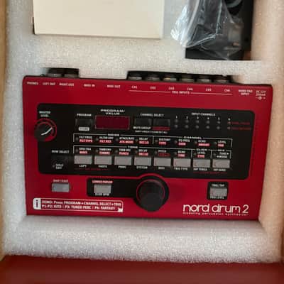 Nord Drum 2 6-Channel Modeling Percussion Synthesizer with Pad Controller 2014 - 2016 - Red with Black Pads image 4