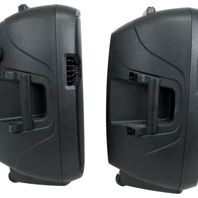 Rockville RAMSYS12 Pair 12" Battery Powered Pro Bluetooth DJ PA Speakers 2 Mics image 6