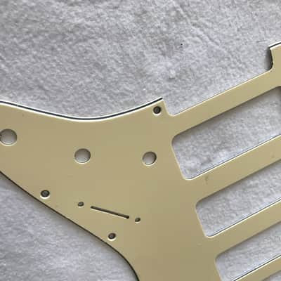 For Fender Stratocaster Strat P90 3 Pickup Guitar Pickguard,3 Ply Vintage Yellow image 3