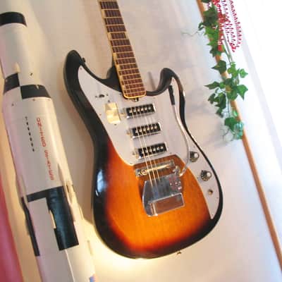 Teisco YG-6 1964 Tobacco Burst Electric Guitar image 3