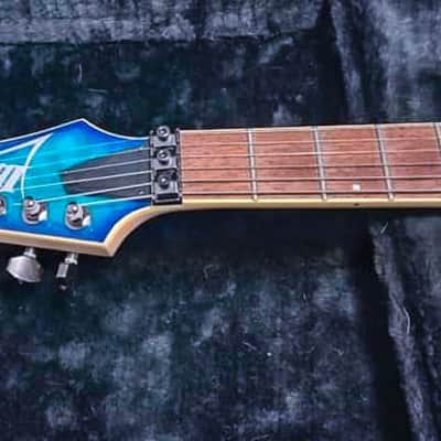 Ibanez S670QM with upgraded Seymour Duncan humbuckers and ChromaCast hard case image 3