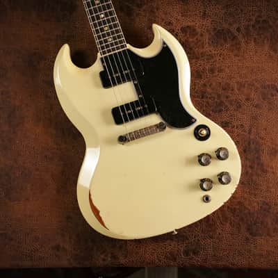 Gibson Custom 1963 SG Special Heavy Aged in Classic White image 1