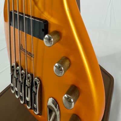Ibanez Ergodyne EDA905 5 String Bass 2003 - Flare Orange Flat image 8