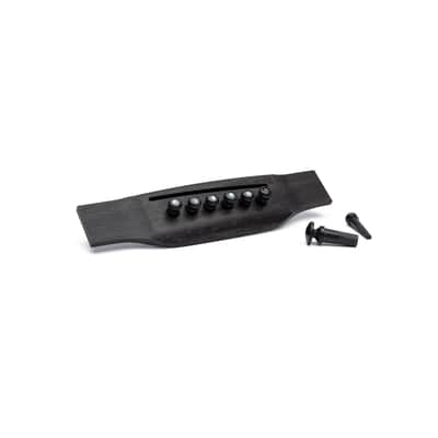 Martin Bridge & End Pin Set - Ebony w/Pearl Inlay image 2