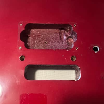 1985 Korean Kramer Striker 200st Candy Red Stratocaster Plywood Guitar Body Floyd Tremolo image 5