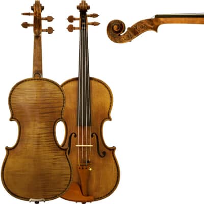 Maple Leaf Strings Craftsman Collection Hellier Strad Violin MLS540 VN 4/4 includes Bow & Case image 8