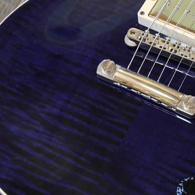 2012 Gibson Custom Shop Les Paul Standard F Cobalt Blue Flametop + COA OHSC image 7