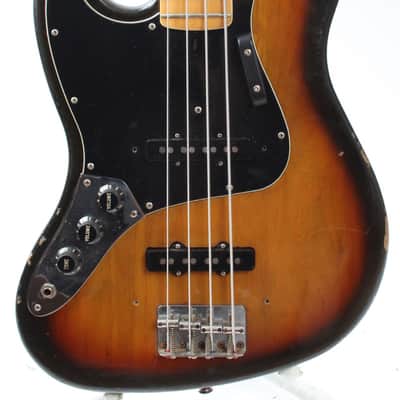 1978 Fender Jazz Bass lefty sunburst image 2