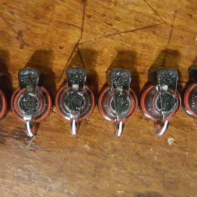 JAT CUSTOM GUITAR PARTS (20) Set Screw Chicken Head Knobs for Amps, Pedals or Guitars Black Flake / image 2