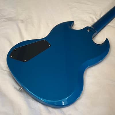 Vintage 1998 Gibson SG-X (SG Junior) - Laguna Blue Metallic Custom Color - Free Pro Setup image 7