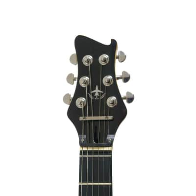 Journey Instruments OE990CB Solid Poplar Flamed Maple Top Overhead 6-String Electric Travel Guitar w/Gig Bag image 7