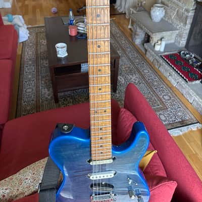 Warmoth Telecaster/Stratocaster Hybrid 2019 Blue image 8
