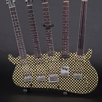 RICK NIELSEN Checkered Five-Neck Hamer Guitar Replica image 2