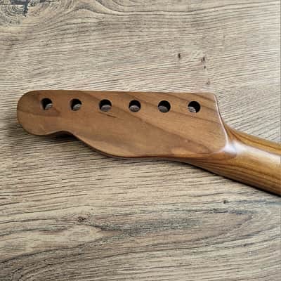Telecaster Compatible Roasted Maple and Rosewood Guitar Neck Nitro 22 fret image 7