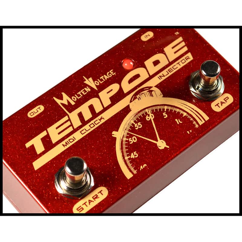 TEMPODE™ .:. PedalBoard MIDI Clock Injector by Molten Voltage - Red Sparkle image 1