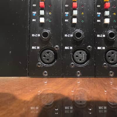 API 512c PACKAGE - 4 Channels of 500 Series Mic Preamp Modules in BAE Chassis w/ PSU image 2