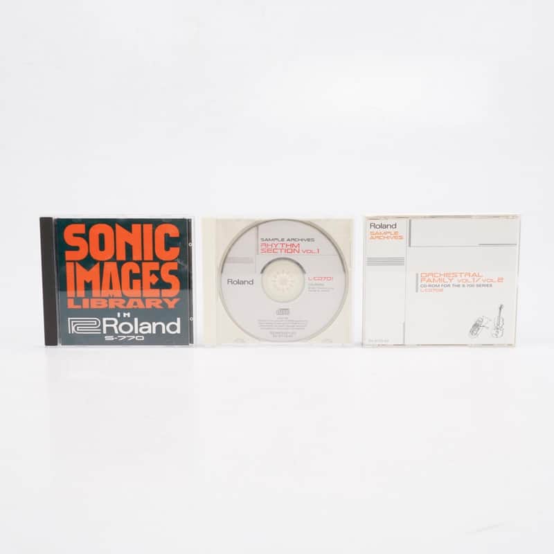 Roland Orchestral Family Vol 1& 2 Rhythm Section CD ROM Disks S-750 S-770 #54938 image 1