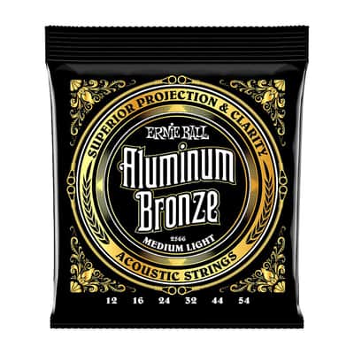 Ernie Ball Aluminium Bronze Acoustic Guitar Strings (.012 - .054) image 1