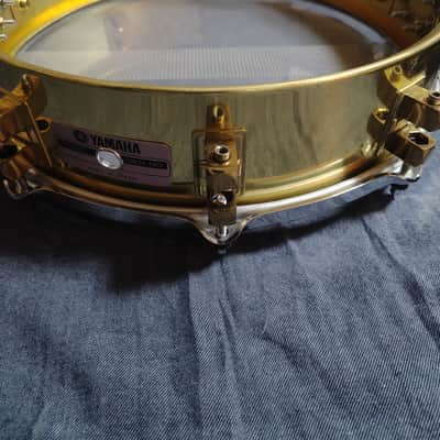 Yamaha SD-935(493) 14x3.5" Brass Piccolo Snare Drum 1987-1996 - Brass image 11