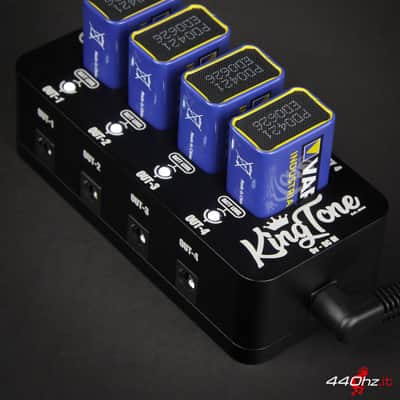King Tone Guitar Battery Box 4X Black image 1