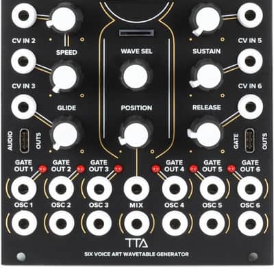 Tiptop Audio Vortex 6 ART 6-voice Wavetable Generator Eurorack Module image 2