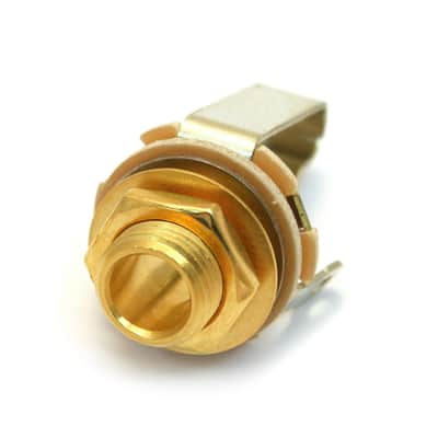 EP-0055-002 Switchcraft Gold 1/4" Mono Jack For Guitar & Bass