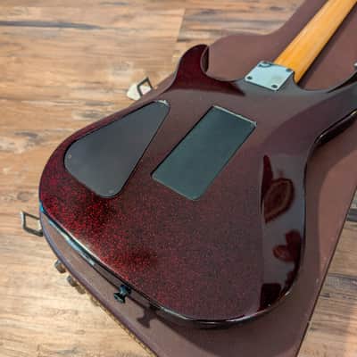 1990 Hamer Californian Elite Electric Guitar Black Cherry Sparkle All Original & CLEAN!! image 23
