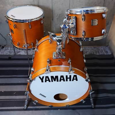 Yamaha Maple Custom Absolute JAPAN drum set 8x12 13x14 16x20 - Vintage natural image 7