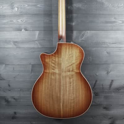 Taylor Custom Grand Auditorium Figured Walnut Acoustic-Electric Guitar | Shaded Edgeburst | ES2 Electronics image 3