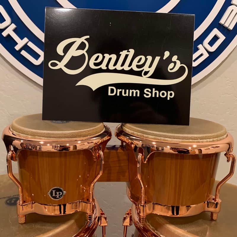 ~LIMITED EDITION~ LP Latin Percussion LP201AX-2CB Pure Cherrywood Top-Tuning Bongo Set with Bronze Hardware image 1