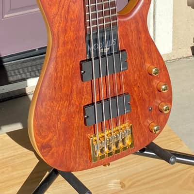 Modulus Graphite Quantum Q5 5-String Bass Guitar, graphite neck image 5