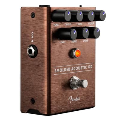 Fender SmolderĀ® Acoustic Overdrive Effects Pedal Bundle w/2x Strukture S6P48 ... image 3