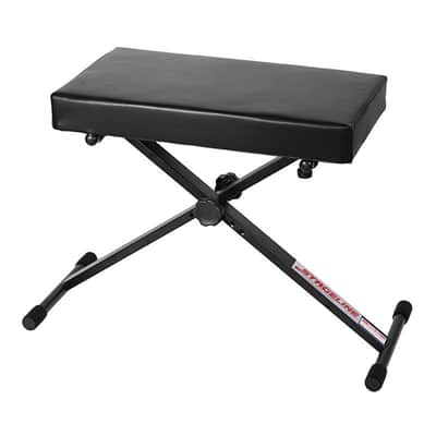 Stageline KB51 Keyboard Bench Heavy-Duty X-Style Frame - Black (KB51-U) image 7
