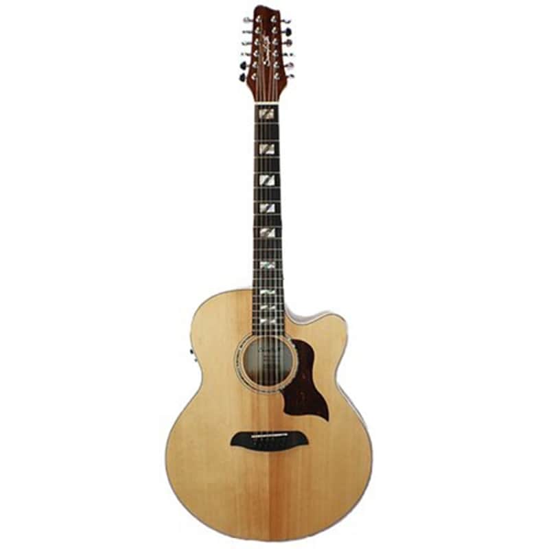 Sawtooth ST-MPL-AEJC-12 Jumbo Acoustic Electric 12-String Guitar, Spruce Top image 1