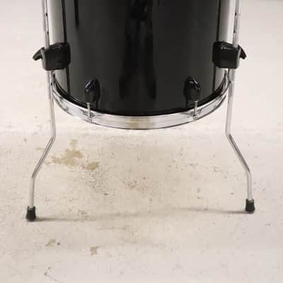 Sound Percussion 14x14 Floor Tom Drum Black Wrap image 5