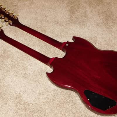 Gibson EDS-1275 Double Neck Electric Guitar 1995 Vintage Cherry image 15