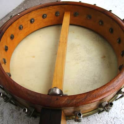Slingerland Banjo Mandolin, 1920's, Birdseye Maple Pot, Tone Ring, 10 3/4" head, Abalone Inlays, Case image 14