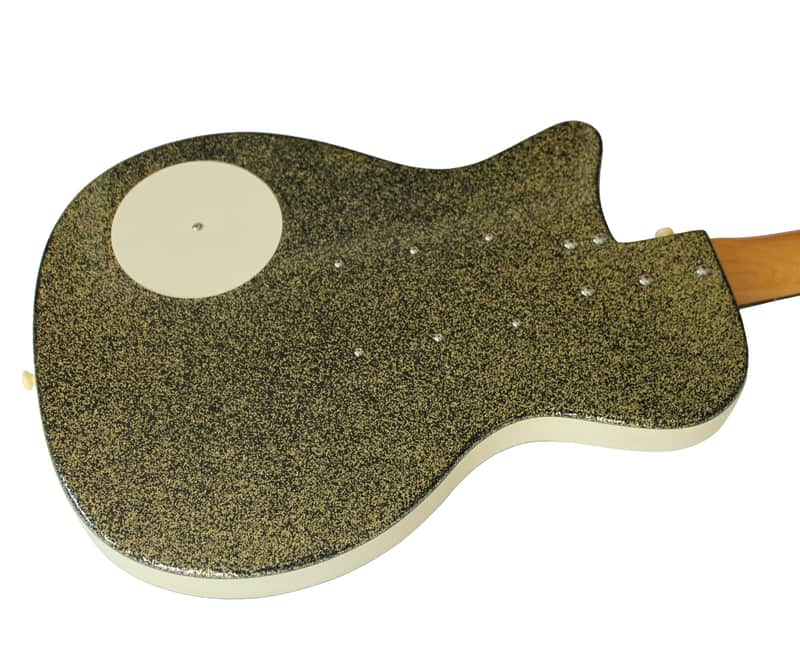 Danelectro 56-U3 Reissue Gold Sparkle Electric Guitar | Reverb