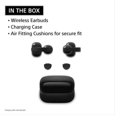 Sony LinkBuds Clip Open-Ear Truly Wireless Earbuds - Black WFLC900/B image 2