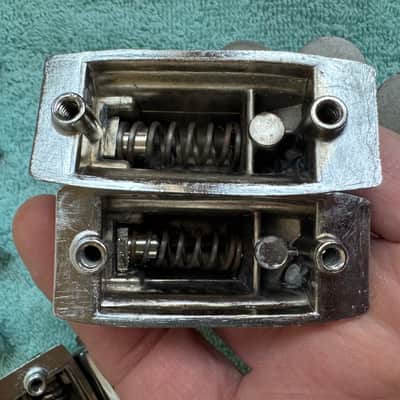Rogers Lot of 8 Beavertail Vintage Cleveland era Tom Drum Lugs Lot #2 60s - Chrome image 9