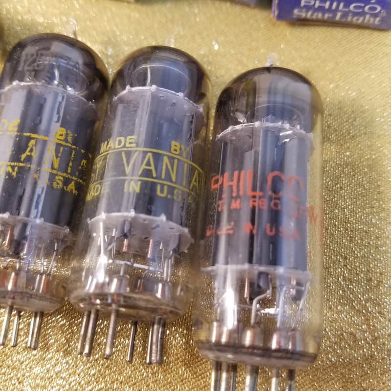 Sylvania ONE (1) 12BH7A tNOS AT1000 TESTED Balanced! PI Vacuum Tube grey ridged 12BH7 dual triode 1964-1976 image 1