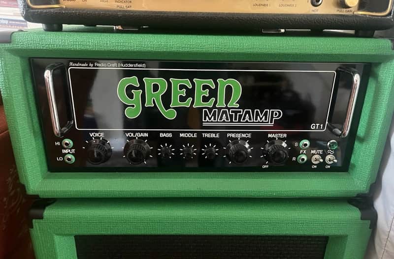 Green Matamp GT1 100 watt amplifier head image 1
